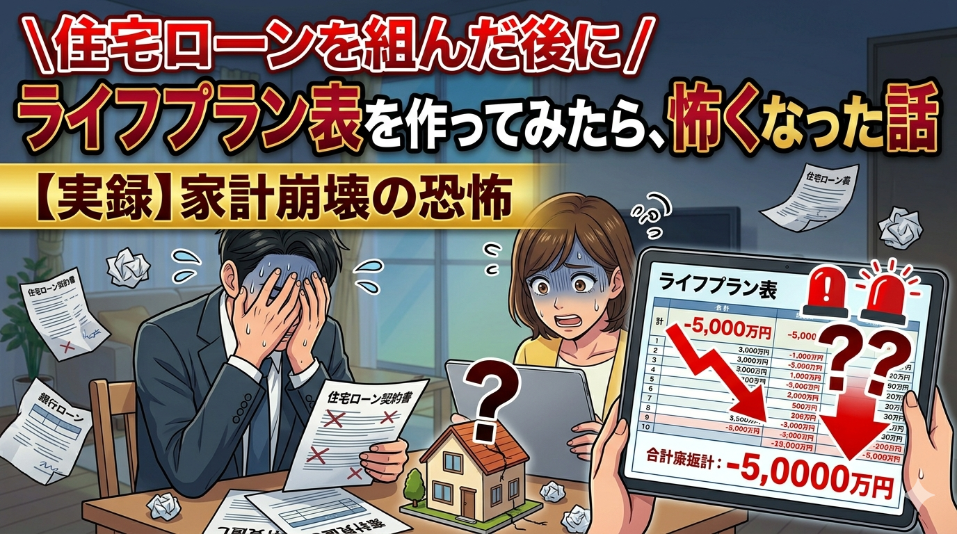住宅ローンを組んだ後にライフプラン表を作ってみたら、怖くなった話